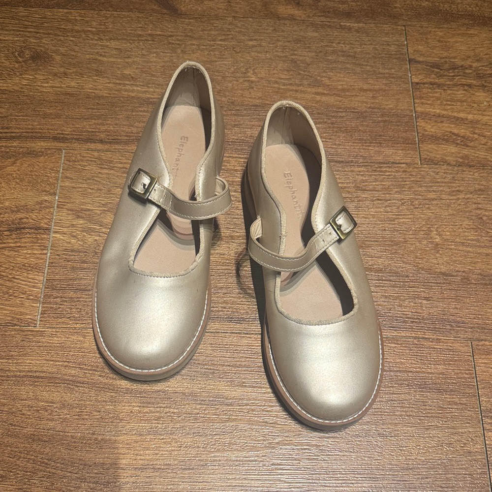 Elephantito Gold Kids Mary Jane 👠